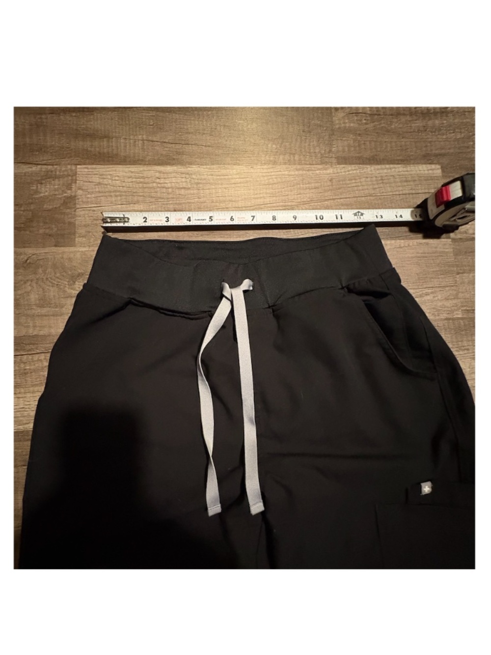 FIGS Black High Waisted Yola Skinny Scrub Pants Small Technical Collection - Picture 11 of 11